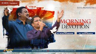  LIVE || Morning Devotion || 11-November-2024 || Message by Bro.Peter Wumbrand || Rabboni Media