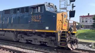 A very long Q436 pulls into the siding to set off cars