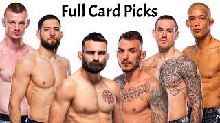 My Full Card Predictions & Breakdown For UFC Paris Moicano vs Saint Denis