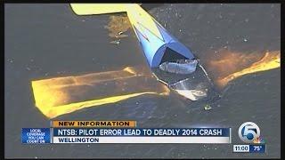 Pilot error blamed for 2014 fatal Wellington plane crash