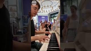 Young girl interrupts pianist #kids #piano #shorts