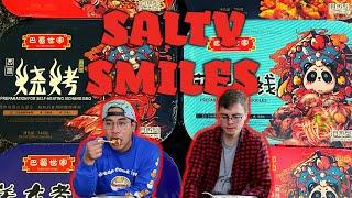 SELF-HEATING INSTANT HOTPOT | SICHUAN KING | Salty Smiles tries instant hotpot!!!!!