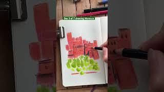 Drawing Morocco Daily Drawing Practice Sketchbook Art Tutorial Travel Illustration