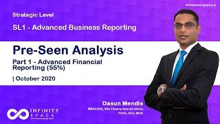 Pre-Seen Analysis - SL1 ABR | Part 1 - Advanced Financial Reporting (55%) | 2020 | Infinity Space