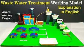 waste water treatment working model explanation in English for science exhibition - diy | howtofunda