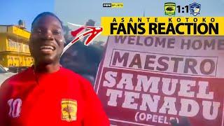 KOTOKO  FANS REACTION TO THE 1-1 DRAW WITH APOSTLES AS SOME.FANS BOO OGUM FOR NOT PLAYING TINEDU