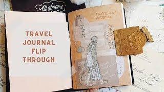 Travel journal flip though, Traveler's notebook Passport)