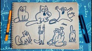 Как нарисовать кота Саймона | How to draw Simon's cat
