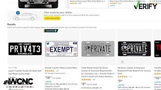 What are 'private' license plates? Let's verify