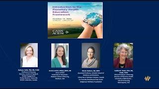 Introduction to the Planetary Health Education Framework (PHEF)