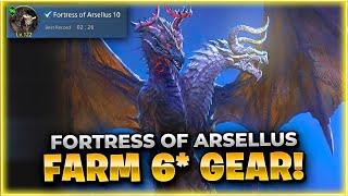 GET 6 STAR GEAR!! Fortress Of Arsellus Guide King Arthur: Legends Rise