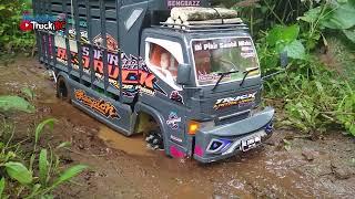 Suffering TRUCK DRIVER Stuck in The MUD With Heavy Load and Overload RC Truck Version