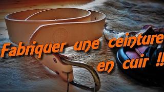 Fabriquer une ceinture en cuir/ à vous de jouer !