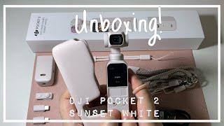 UNBOXING! DJI Osmo Pocket 2 Sunset White | Sarah Yanes Vlog # 12