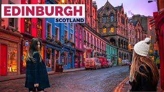 Edinburgh Scotland 󠁧󠁢󠁳󠁣󠁴󠁿 December 2022 Walking Tour 4K HDR 60fps