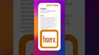 Fiserv | FinTech companies you must know | FiNext Conference