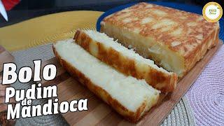 O CASAMENTO PERFEITO : BOLO E PUDIM DE MANDIOCA JUNTOS EM UMA ÚNICA RECEITA FÁCIL E RÁPIDA #944