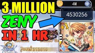 3 MILLION ZENY IN 1 HOUR?! CAN I +9 REFINE MY WEAPON IN THE RAGNAROK?! REFINE EVENT + ZENY FARM!