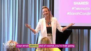 Commercialise Your Expertise with Courses, Coaching Programs, Memberships - Sarah Cordiner Speaker