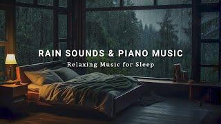 Relaxing Sleep Music with Rain Sounds on Windows - Warm Bedroom Ambience for Stress Relief and Sleep