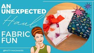 UNEXPECTED HAPPY MAIL | A very small fabric haul | IT WAS ON SALE