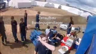THW-Bundesjugendlager 2016 - Zeltaufbau
