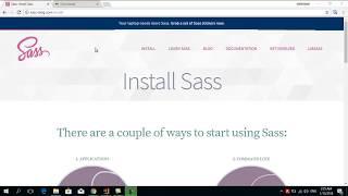How to install sass on windows quickly ? WATCH IT