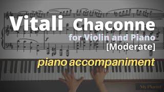 Vitali - Chaconne in gm for Violin and Piano: PIano Accompaniment [Moderate]