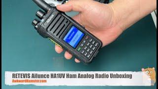 RETEVIS Ailunce HA1UV Ham Analog Radio Unboxing