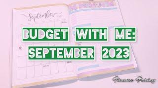 Budget with Me: September 2023 Monthly Setup // 2023 8x11 Budget Planner