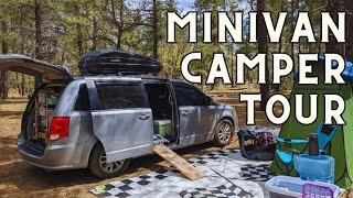 Minivan Camper Conversion NO-BUILD VAN TOUR 2024 Update | Dodge Grand Caravan