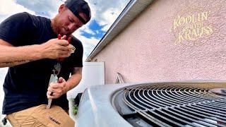 Just make it WORK | HVAC | Rain, HAWKS  and a capacitor