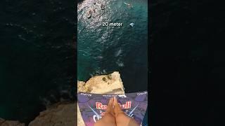 top 1️⃣ your *MOST WATCHED* clip of 2023  POV cliff dives up to 27m  #shorts