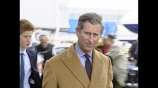 Prince of Wales and Prince Harry at Heathrow - rushes