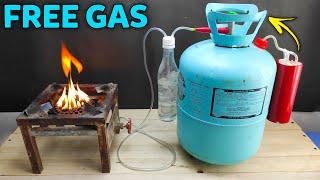 How to make Free Lpg gas using water at home - Amazing idea petrol into free gas!