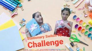 Stationary Switch Up Challenge ft  Aryanshi Chhibber ( Cousin ) #Missbakshi