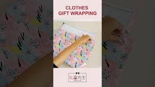 How to gift wrap clothes without box #shorts  #giftwrappingideas #howtowrap