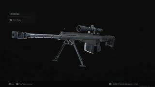 Call of duty Modern Warfare: Barrett 50. cal sniper Gold.