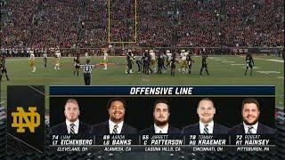 Notre Dame Offensive Line vs Louisville (2019)