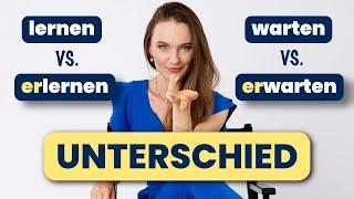 lernen vs. erlernen ganz einfach erklärt (inklusive Übung) I Deutsch lernen b1, b2, c1