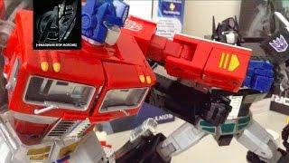 Transformers Stop Motion- MP10 Optimus Prime vs Nemesis Prime Stop Motion