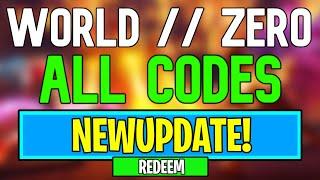 New World Zero Codes | Roblox World Zero Codes (May 2024)