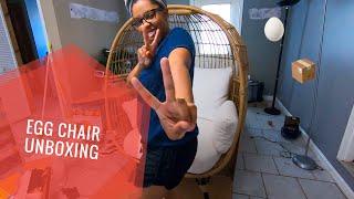 Den Makeover: Part 1| Target Opal House Egg Chair Unboxing