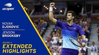 Novak Djokovic vs Jenson Brooksby Extended Highlights | 2021 US Open Round 4