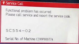Reset SC 554-02 Ricoh, How to reset error code SC554-02 in Ricoh MP 2554, MP 3054, 4054, 2555,3055