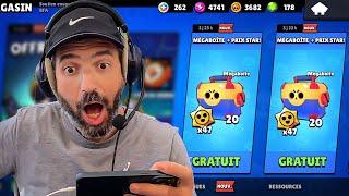 OFFICIEL: Brawl Stars DOUBLE les MEGA BOITES GRATUITES  & PRIX STAR (on ouvre tout)