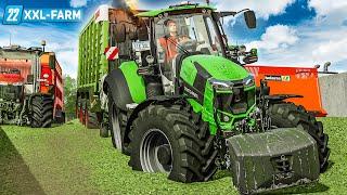 LS22 XXL Farm #23: Grassilage XXL: Millionen Liter Gras einfahren! | FARMING SIMULATOR 22