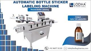 Automatic Bottle Sticker Labeling Machine