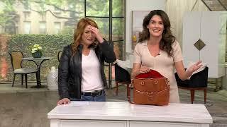 Dooney & Bourke Florentine Leather Pocket Satchel on QVC