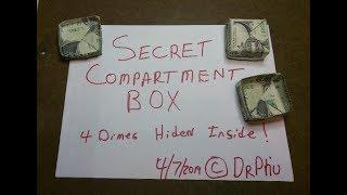 Money Origami BOX Secret Compartment Treasure Box, Original Dollar Design © #DrPhu